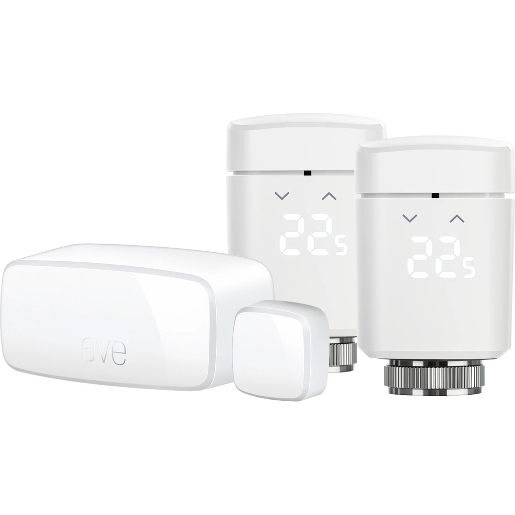 EVE Thermo slimme thermostaat (Apple HomeKit) duo pack + EVE Deur- en raamsensor