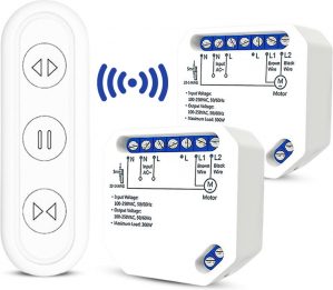 Luxe Smart Gordijn 2x | Bluetooth Smart Gordijn | Automatische Gordijnen | Smarthome | Rolluiken | Jaloezieën | Rolgordijnen | Google Home | Alexa Voice |