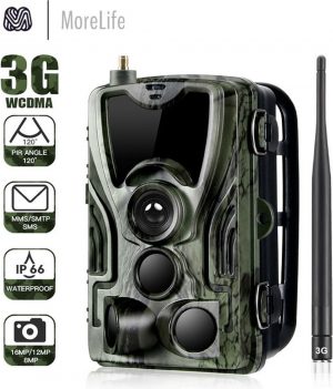 MoreLife® | 3G Wild Life Camera | Nederlands besturingsysteem | Via SMS & Email | 16MP Foto en HD1080P Videokwaliteit 3G Wild Life Camera.