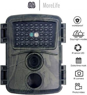 MoreLife® | PR600 Trail Camera | 12MP Wildlife Observatie Camera| Nachtzicht en Anti-Blur Technologie |Full HD 1920P Video