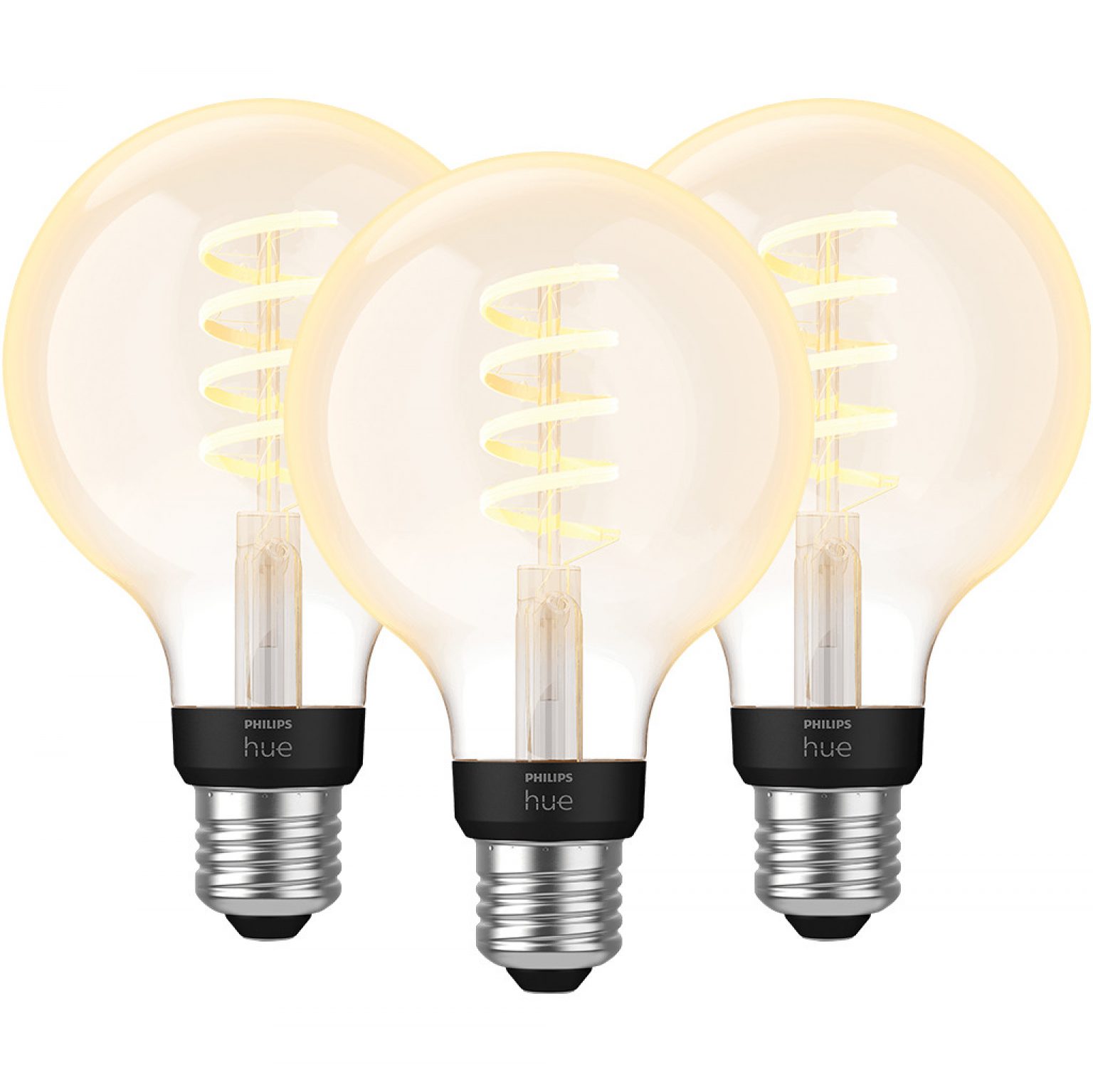 Philips Hue Filamentlamp White Ambiance Globe E27 3-pack - Smart Gear ...
