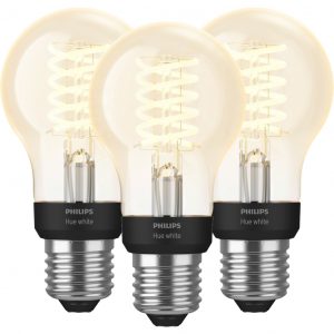Philips Hue Filamentlamp White Standaard E27 Bluetooth 3-Pack