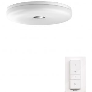 Philips Hue Struana badkamerplafondlamp White Ambiance Wit + dimmer