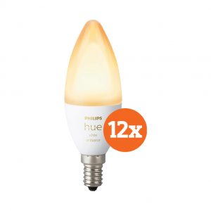 Philips Hue White Ambiance E14 Bluetooth 12-Pack