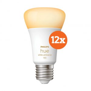 Philips Hue White Ambiance E27 10.5W 12-pack
