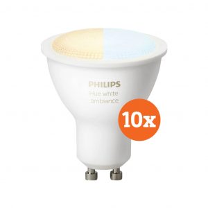 Philips Hue White Ambiance GU10 Bluetooth 10-Pack