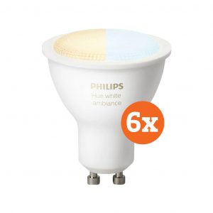 Philips Hue White Ambiance GU10 Bluetooth 6-Pack