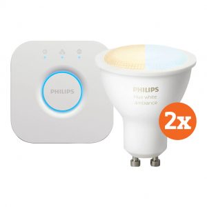 Philips Hue White Ambiance GU10 Bluetooth Starter 2-Pack