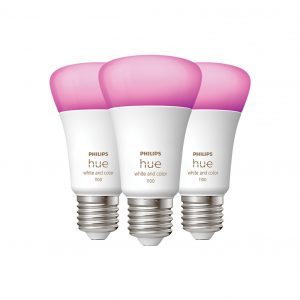 Philips Hue White & Color E27 10.5W 3-pack