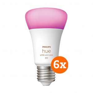 Philips Hue White and Color E27 Bluetooth 6-Pack