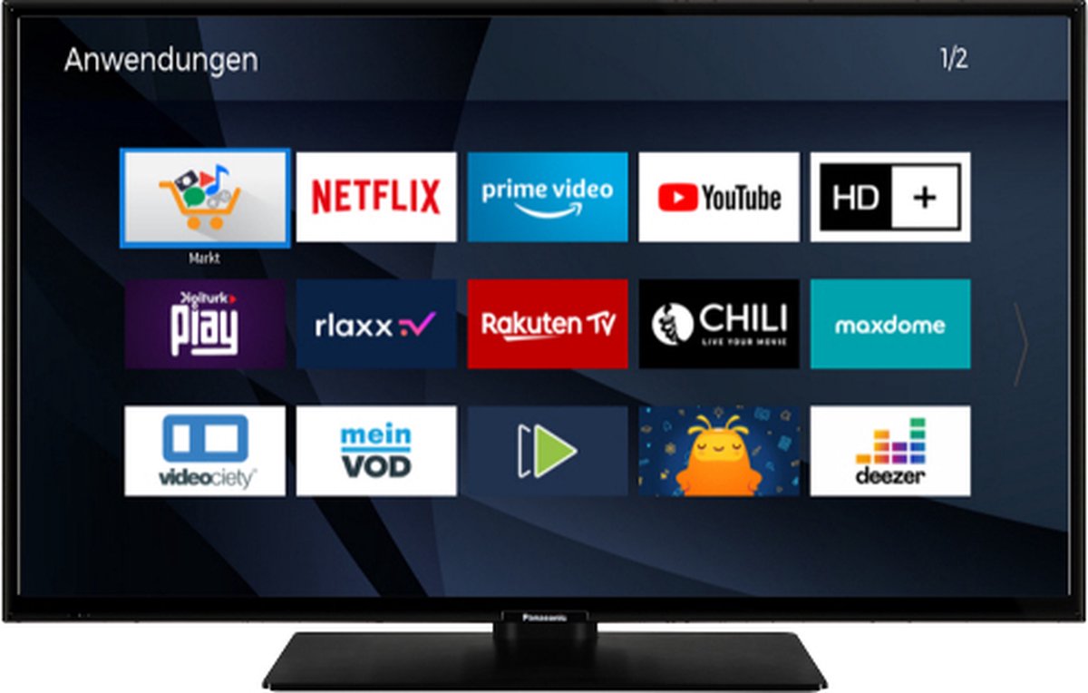 Panasonic TX-39JSW354 LED-TV 97 cm 39 inch Energielabel E (A - G) DVB-T2, DVB-C, DVB-S2, HD ready, Smart TV, WiFi, CI+* Zwart