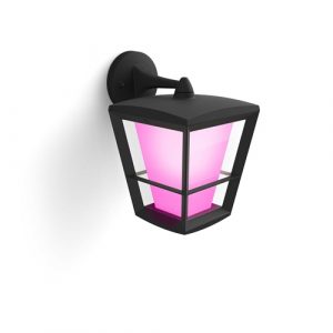 Philips Hue ECONIC MUURLAMP DOWN - WIT EN GEKLEURD LICHT Zwart