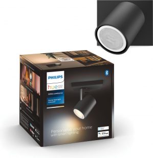Philips Hue Runner Opbouwspot uitbreiding - White Ambiance -GU10 - Zwart - 5W- Bluetooth