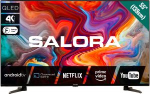Salora QLEDTV series 55QLEDTV tv 139,7 cm (55") 4K Ultra HD Smart TV Wifi Zwart
