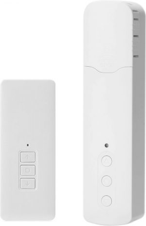 Thuys Smart Rolgordijnen Motor met Afstandsbediening - Rolgordijn Motor - Elektrisch rolgordijn met afstandsbediening - Compatibel met smart home - Voice Control - Draadloos - Wit met afstandsbediening