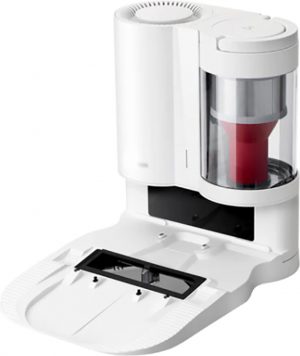 Innen Laadstation Robotstofzuiger Zwart - Stofzuiger Laadstation - Prullenbak - Docking Station - Afvalbak - 1000W - Mobiele App