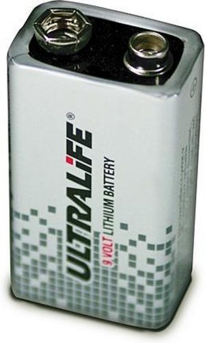 Ultralife U9VL 9V 1.2Ah Speciale Batterij, Rookmelder Batterij U9VL-J-P - 9V 740286000003