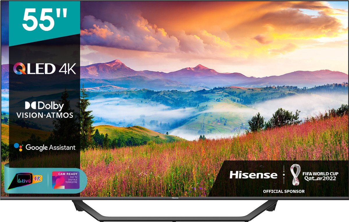 Hisense 55A7GQ tv 139,7 cm (55") 4K Ultra HD Smart TV Wifi Zwart
