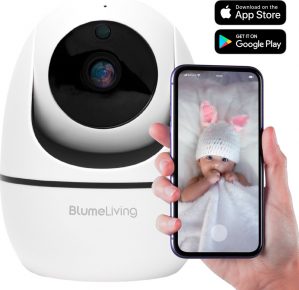 Blume Living - Babyfoon met Camera - App voor iOS en Android - Wi-Fi - Babyfoon - Incl. Nachtvisie, bewegings- & geluidsdetectie - 1080p Full HD