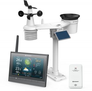 Bresser Weerstation - MeteoChamp - 7-in-1 Sensor - Binnen & Buiten incl. Solar Sensor