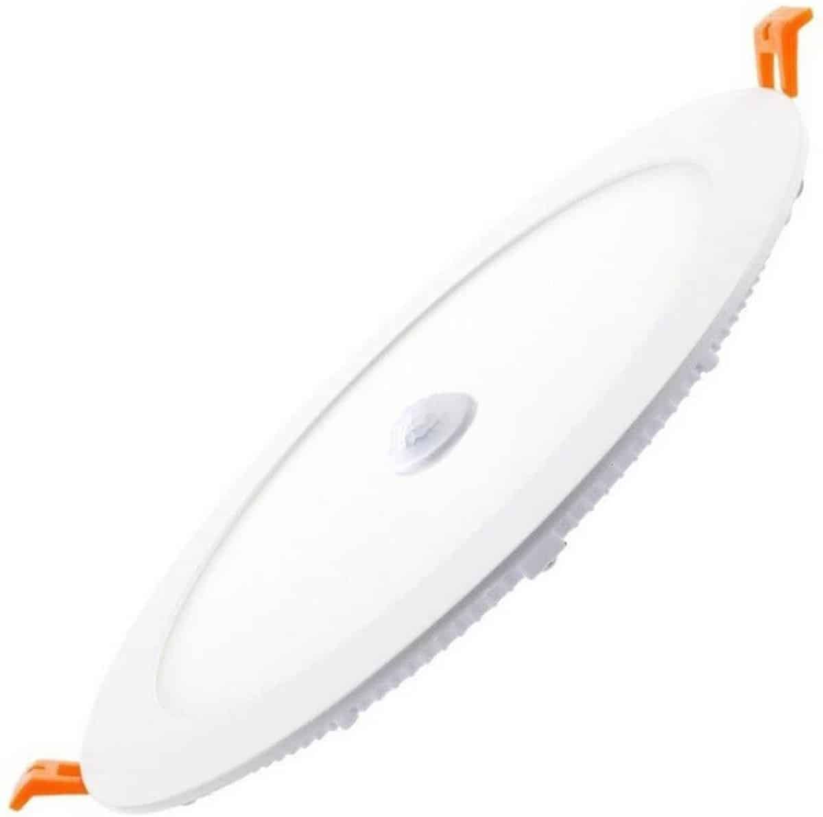 LED Downlight Slim - Frinto Dury - PIR Bewegingssensor 360° - 20W - CCT Aanpasbare Kleur - Inbouw - Rond - Mat Wit - OSRAM LEDs