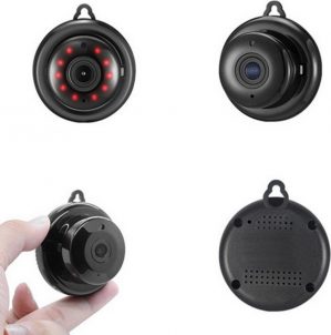 LiveProducts Mini Camera - Spy camera - Hd 1080P Draadloze Indoor Camera - Nightvision - Audio - Bewegingsdetectie - Babyfoon V380 Draadloze camera - zwart