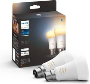 PHILIPS Hue White Ambiance - 10W aangesloten LED-lamp - B22 - Bluetooth compatibel