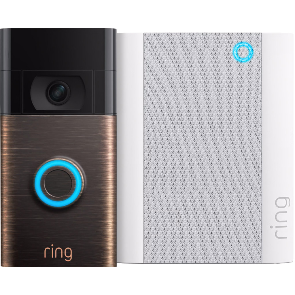 Ring Video Doorbell Gen. 2 Lichtbrons + Chime Gen. 2 (2020) Smart