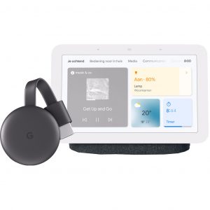 Google Chromecast V3 + Google Nest Hub 2 Charcoal