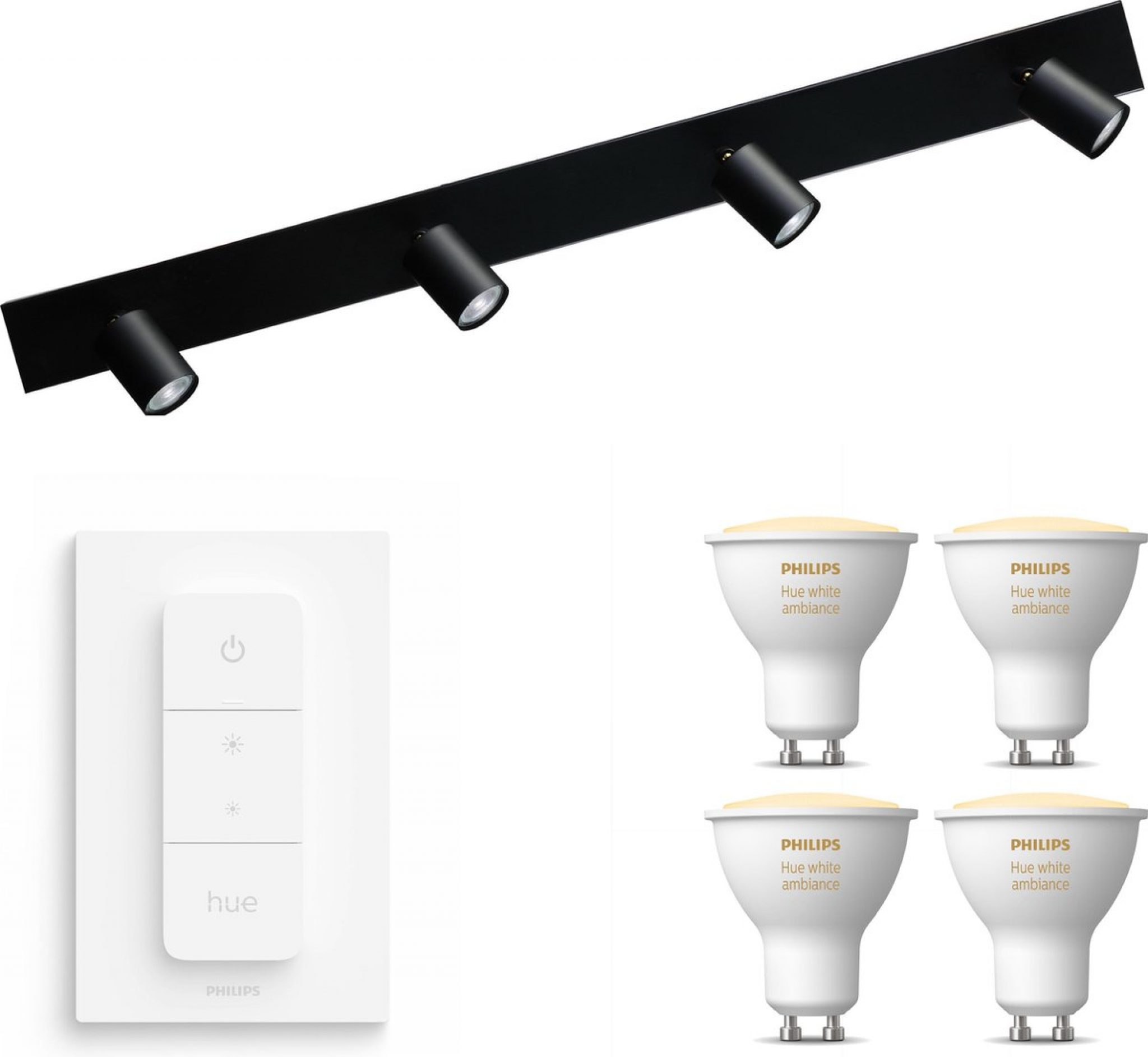 Masterlight Bounce Opbouwspot met Philips Hue White Ambiance GU10