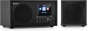auna Silver/Black Star Mini - internetradio - WLAN-radio - twee internet DAB+/FM-radio - webradio met WiFi - Bluetooth - TWS speaker