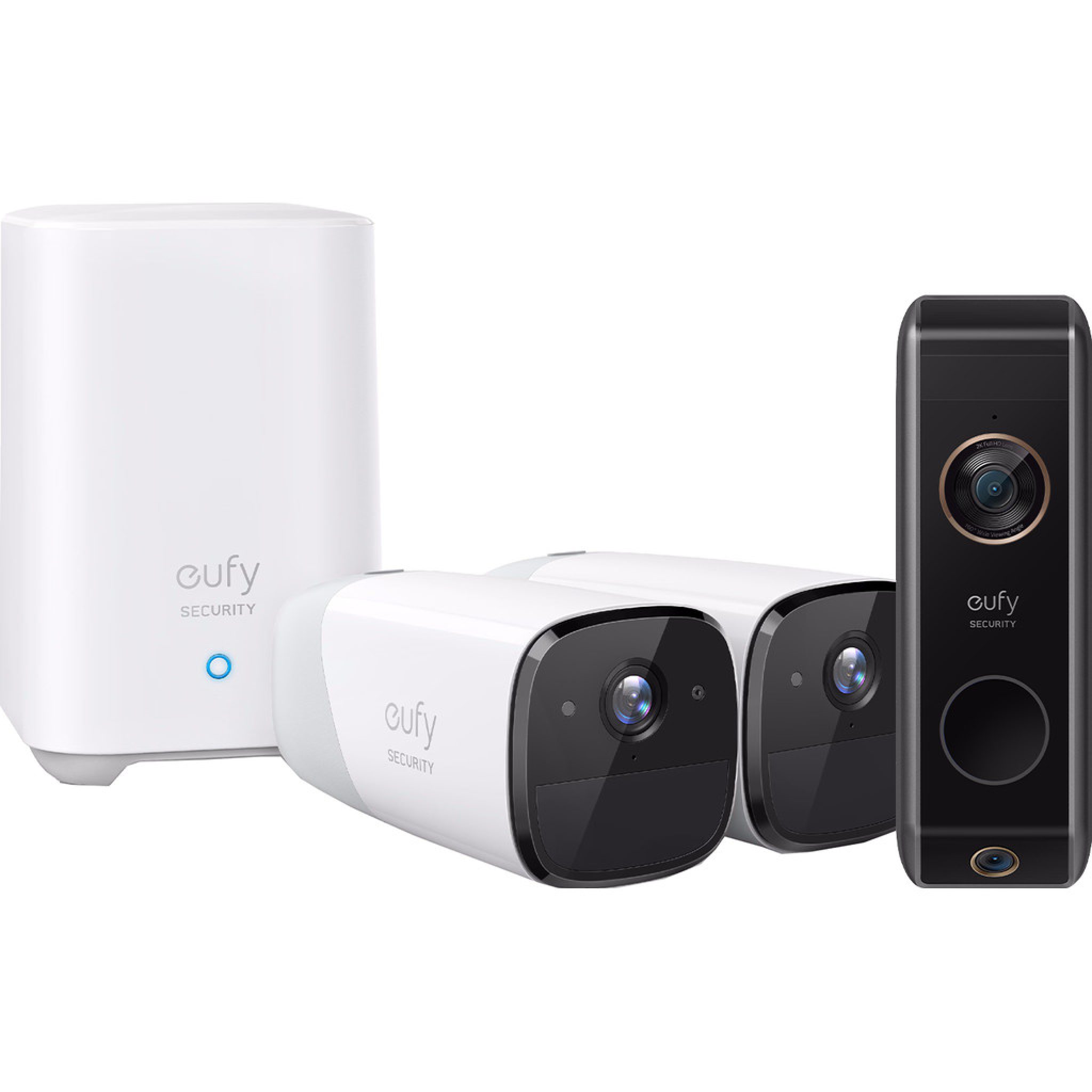 Eufycam 2pack + Eufy Video Doorbell Dual 2 Pro Smart Gear Compare