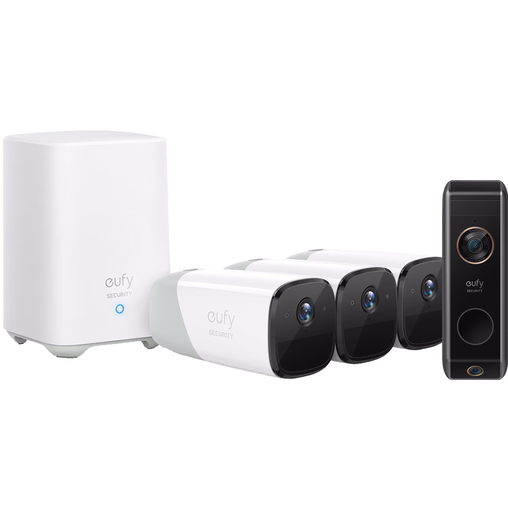 Eufycam 3pack + Eufy Video Doorbell Dual 2 Pro Smart Gear Compare
