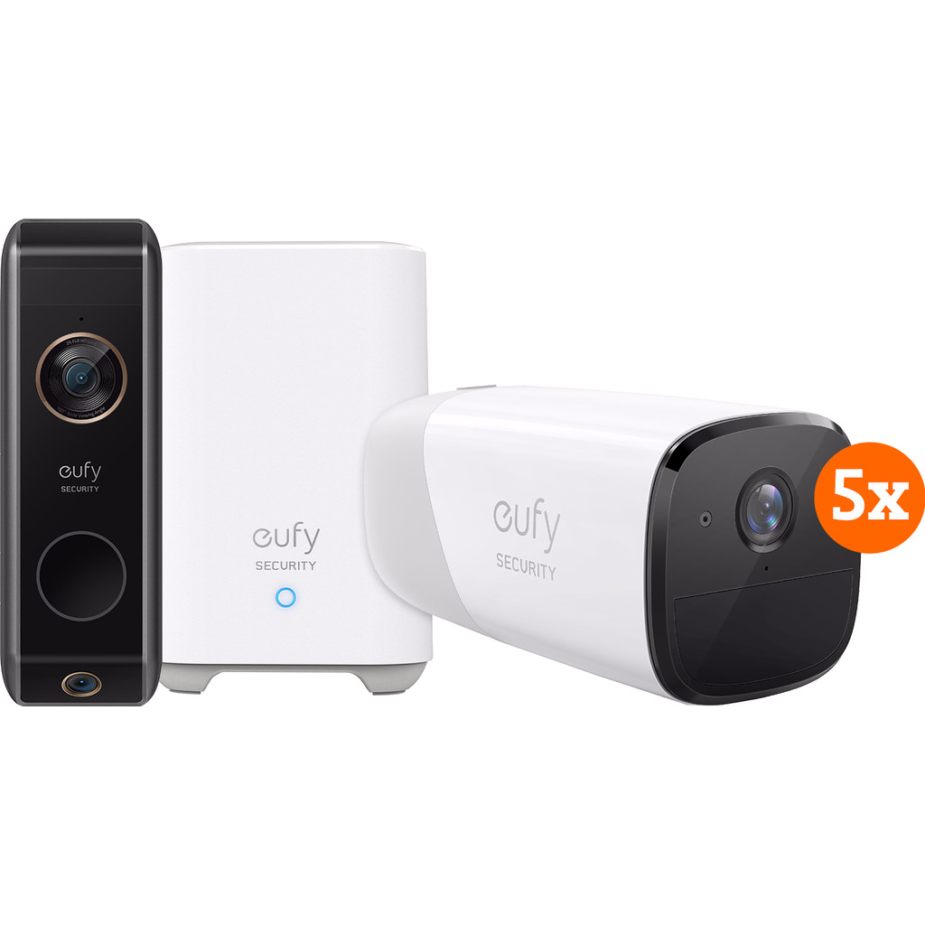 Eufycam 5pack + Eufy Video Doorbell Dual 2 Pro Smart Gear Compare