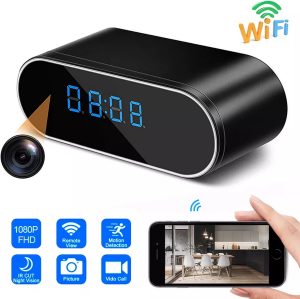 Spycam | Nannycam K | WIFI Camera |Mini Camera | Bewakings Camera | Klok | Gratis 32 GB Geheugenkaart | FULL HD 1080P