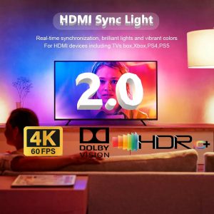Cozylight Vue 2.0 Tv-Kit - Slimme Mee kleurende LED's met SmartBox - 4k 60HZ/HDR/Dolby Vision- 70-90 Inch