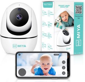 Miya HD Babyfoon - Babyfoon met camera - Smart met app - Bewegingsdetectie - Geluidsdetectie - WIFI/4G/5G