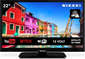 Nikkei NL22MSMART 56cm 22" Mobile LED TV HD SMART 12volt Ziggo/M7 Fastscan DVB-S2/C/T2