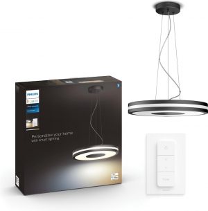 Philips Hue Being hanglamp - warm tot koelwit licht - zwart - 1 dimmer switch