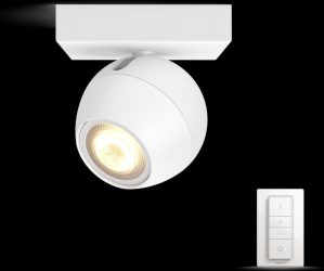 Philips Hue Buckram opbouwspot - White Ambiance - 1-lichts - wit - basis