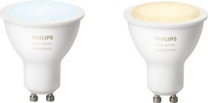 PHILIPS HUE - LED Spot GU10 - White Ambiance - Bluetooth - Duo Pack