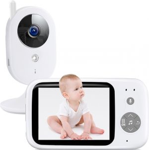 Yoton Babyfoonvideo met Camera 3,2 inch Smart Babyfoon met LCD-Scherm Nachtzicht Temperatuurbewaking 8 Slaapliedjes 2-Weg Praten VOX-modus