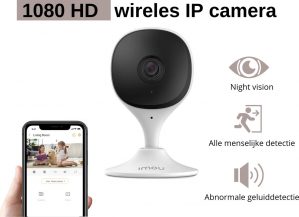Babyfoon met camera - 1080P Smart Camera - HD Night Vision - Wifi - Bewegingsdetectie - Spraakfunctie - Met App - Camera Beveiliging - Huisdiercamera