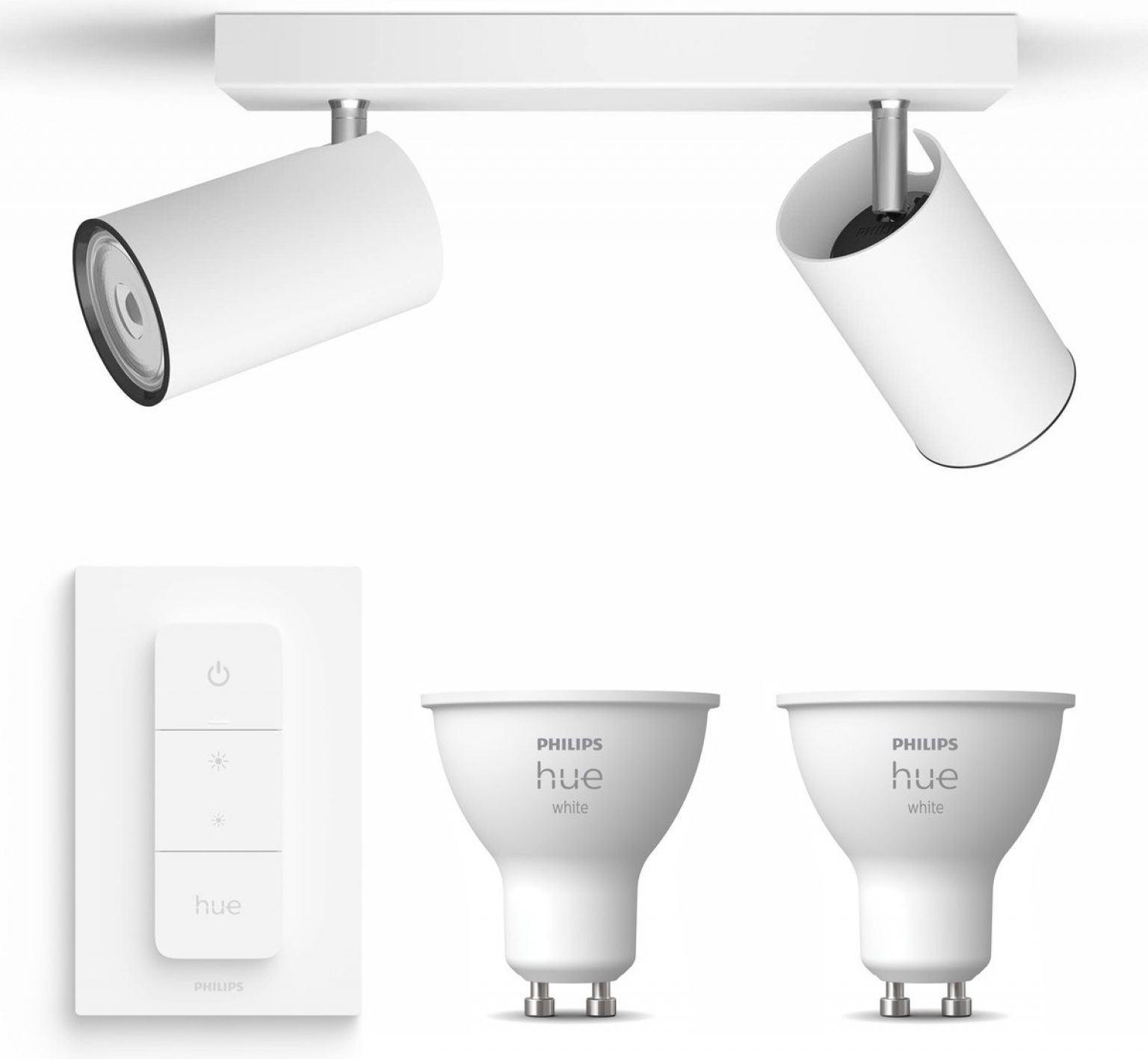 Philips myLiving Kosipo Opbouwspot Wit 2 Lichtpunten Spotjes Opbouw