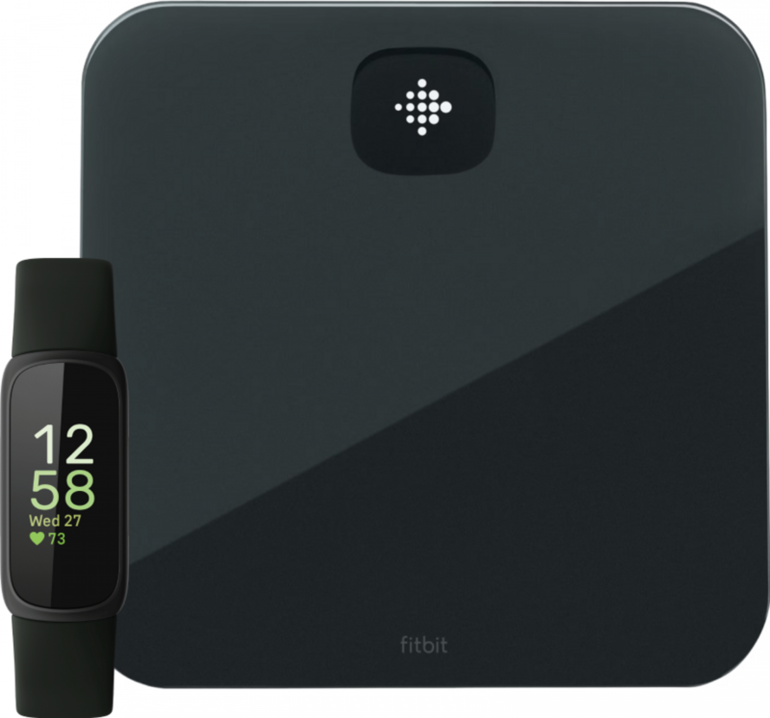 Fitbit Inspire 3 Zwart + Fitbit Aria Air Weegschaal Zwart Smart Gear