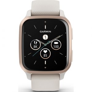 Garmin smartwatch Venu Sq 2 Music (Crème)