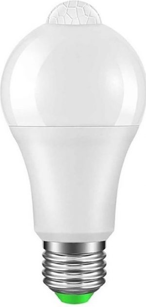LED Lamp met Bewegingssensor - Igia Linido - A60 - E27 Fitting - 6W - Helder/Koud Wit 6500K