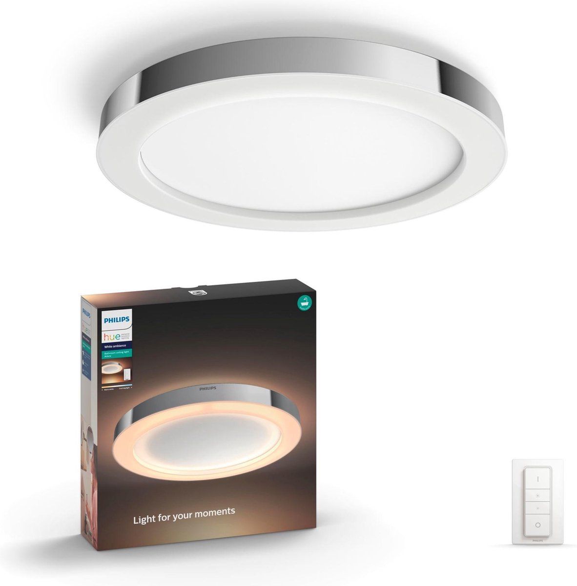 Philips Hue Adore plafondlamp - White Ambiance - chroom