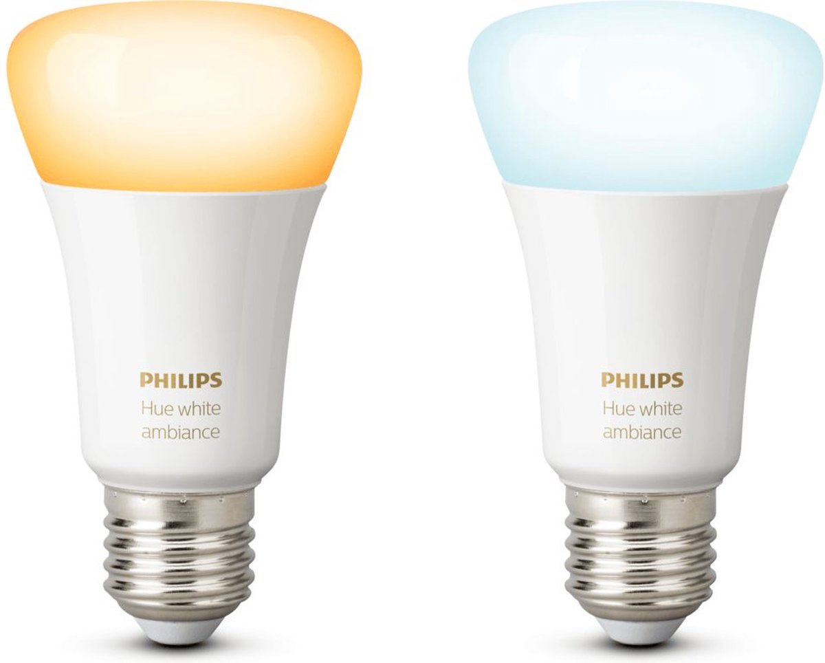 Philips Hue Slimme Lichtbron E27 - White - 9W - Bluetooth - 806LM - BULK