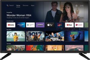 Android TV 32'' HD Google Play Netflix YouTube avec Chromecast